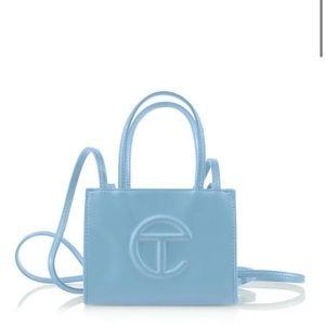 Brand new pool blue Telfar small bag